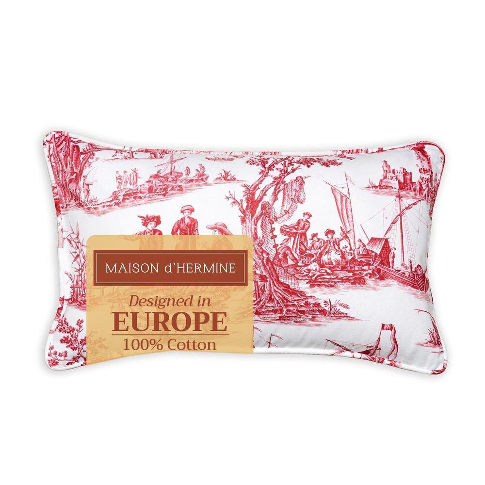 2979 Decorative Pillow Covers 12x20 Inch Rectangle 100% Cotton Throw Pillow